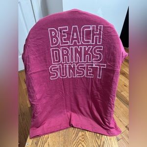 Beach Drinks Sunset Tee